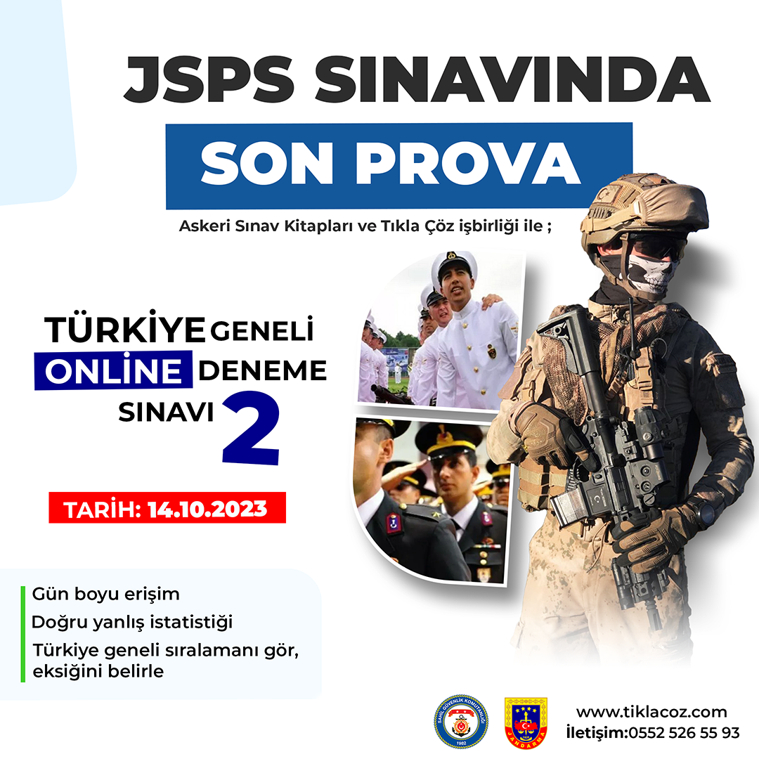 JSPS SON PROVA TÜRKİYE GENELİ DENEME SINAVI - 2 
